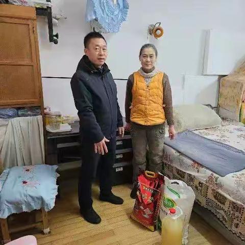 老虎台街道开展“红十字博爱送万家”春节慰问活动