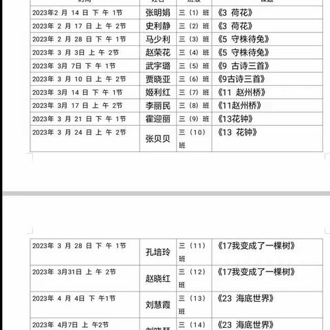 同课巧设计   易构显匠心——清丰县诚睦路小学三年级组语文教师同课异构公开课