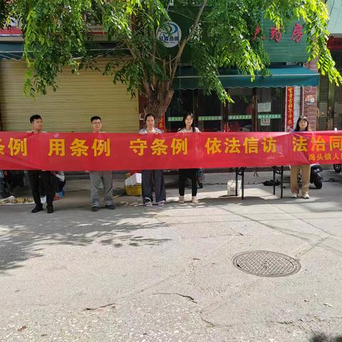 儋州市海头镇开展“依法信访 法治同行”宣传活动