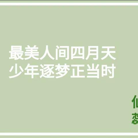 今天由我们第五组来开班会，这次班会的主题为“最美人间四月天，少年逐梦正当时”