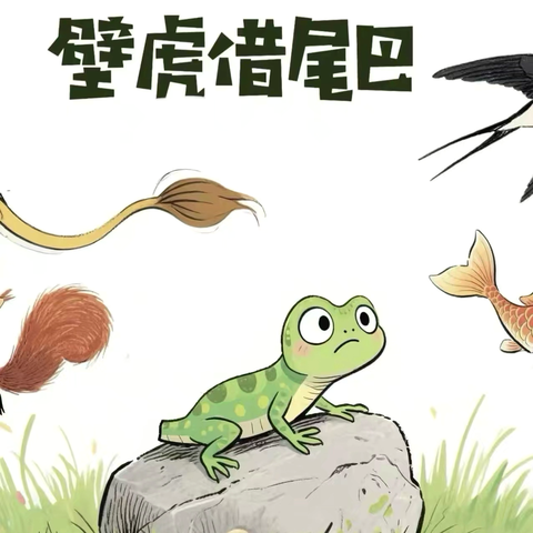 李渠镇中心幼儿园——故事小课堂绘本故事《小壁虎借尾巴》