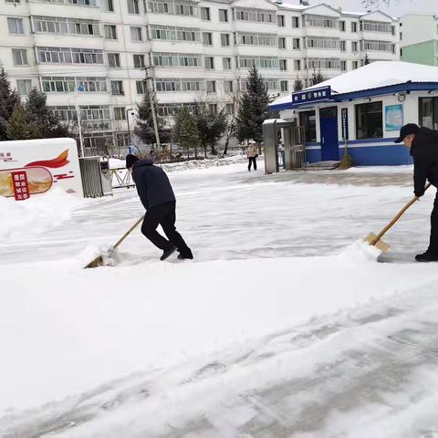 雪映担当暖校园——致敬松岭区中学的 “清雪守护者” ‍