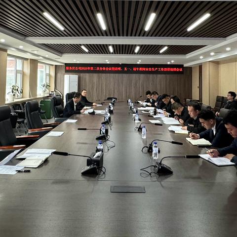 【服务区】公司安委会召开2025年第二次全体会议暨清明、五一、端午期间安全生产工作部署视频会议