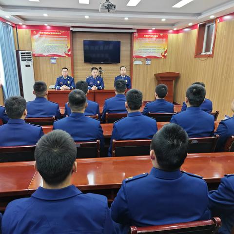 收心鼓劲 奋勇争先—延安路消防救援站召开春节工作总结暨节后收心会