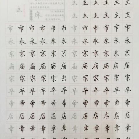 练字半年对比