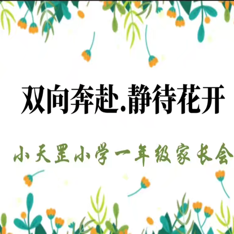 双向奔赴  静待花开——小天罡小学一年级秋季家长会