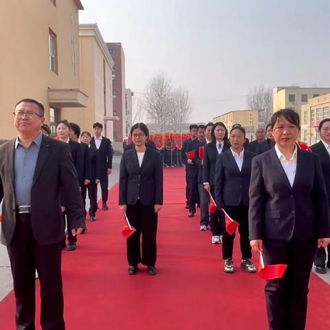 燃青春 勇亮剑 战百天 创佳绩——曲周县第一实验中学高中部百日誓师大会