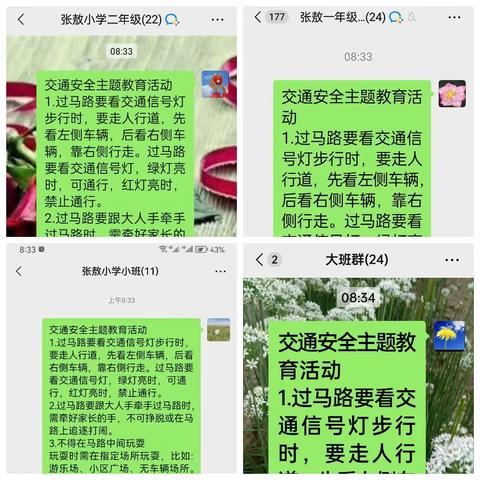 珍爱生命，远离危险——张敖小学全国交通安全日活动