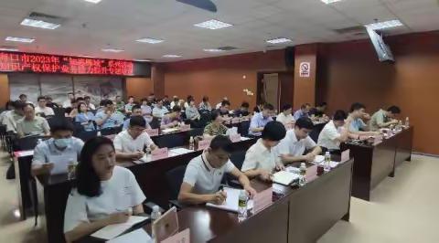 海口举办2023年“知惠椰城”系列活动之知识产权保护业务能力提升专题培训