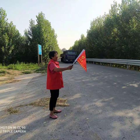 东阿镇白塔村：开展护航“三夏”志愿服务活动