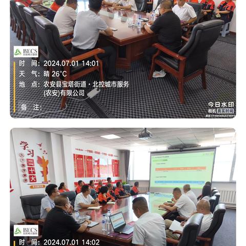 北控城市服务(农安)有限公司 2024年二季度安全生产总结会