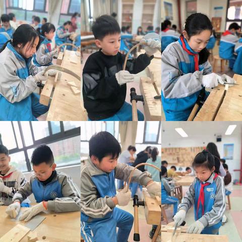 清溪小学3-6年级劳动课——木工课堂精彩瞬间（4月）