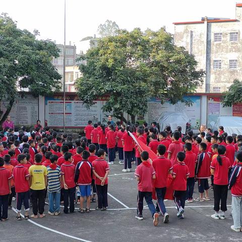 北流市六麻镇升平小学——开学典礼