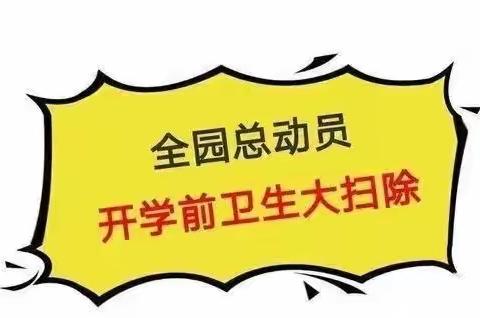 新学期，“心”守护一一武坪镇中心幼儿园开园前卫生大扫除及安全隐患排查美篇