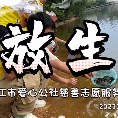 湛江市爱心公社慈善志愿服务队夏季放生活动