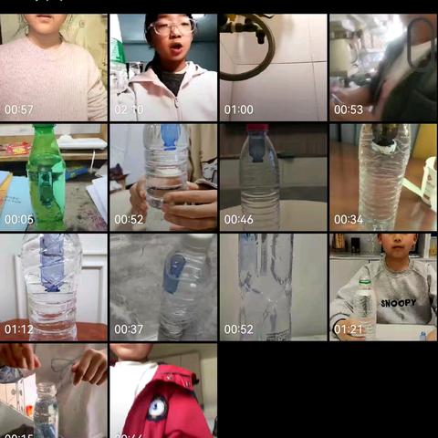 503班家庭实验之浮沉子--感受浮力和重力与物体沉浮的关系