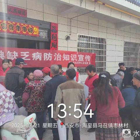 马召镇开展走进庙会宣传地方病（碘缺乏病）防治知识