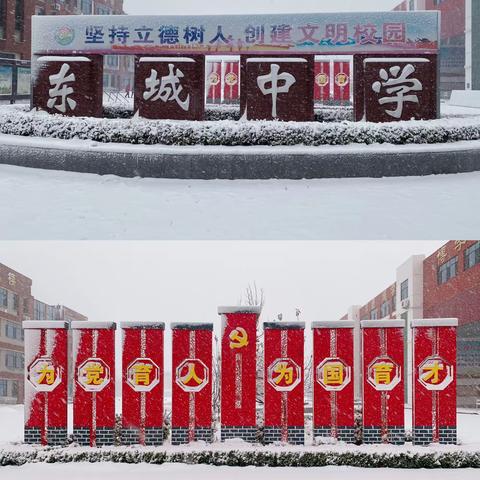 【全环境立德树人】最美下雪天，最暖扫雪人——德州东城中学扫雪活动纪实