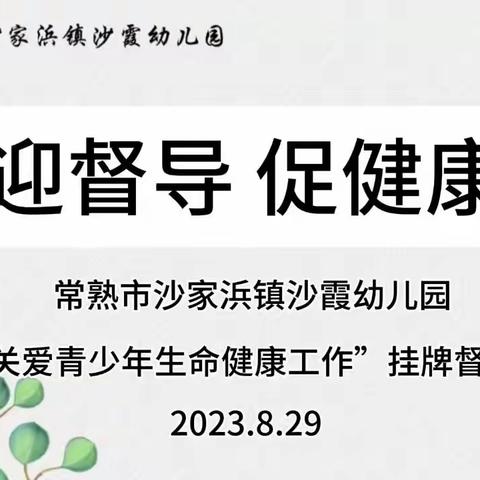 【迎督导  促健康】— —“关爱青少年生命健康工作”挂牌督导