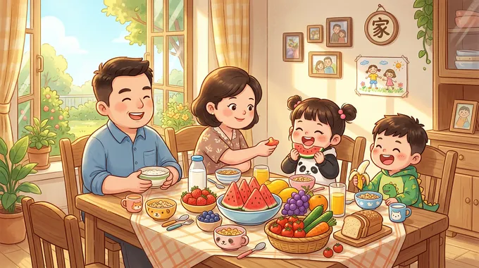 全家福卡通装饰图