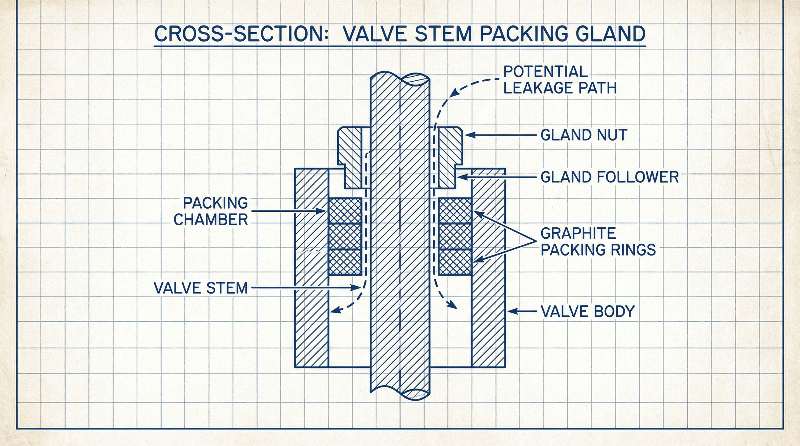 填料函结构剖面