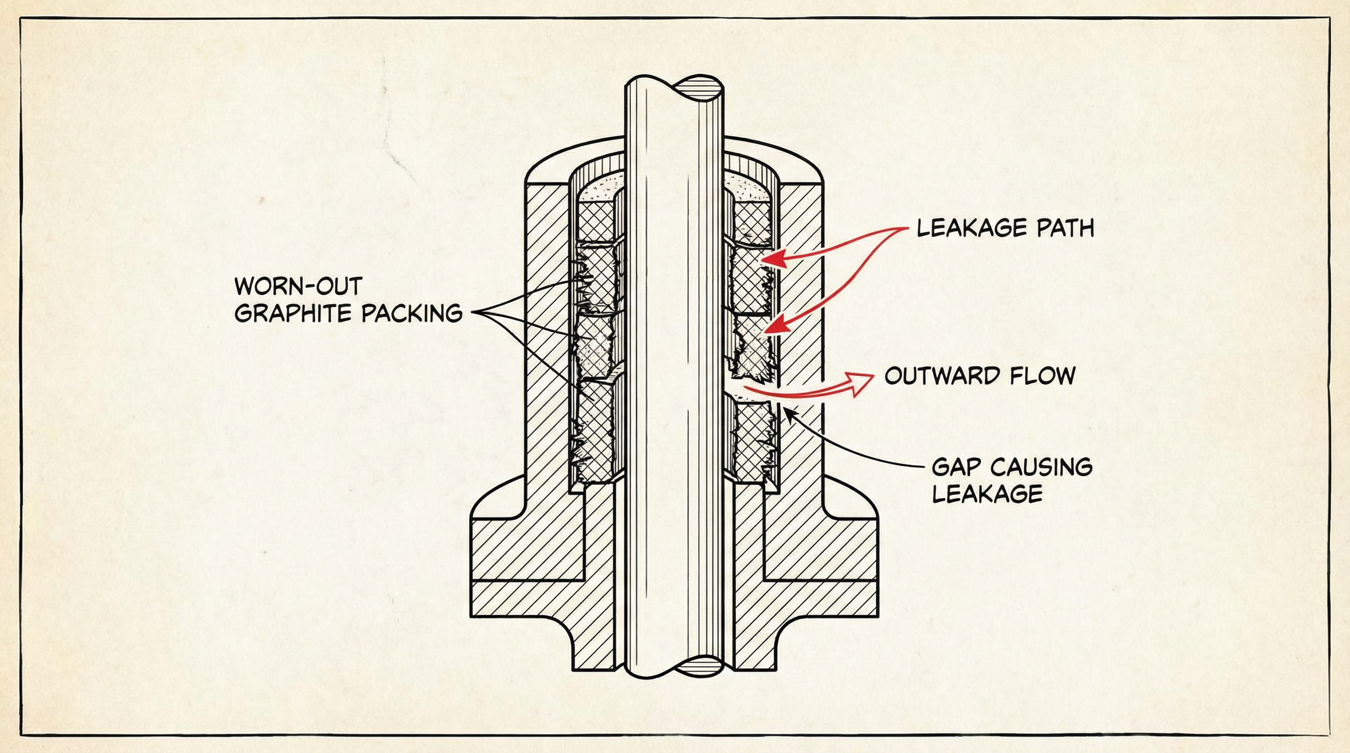 Packing System Failure Detail
