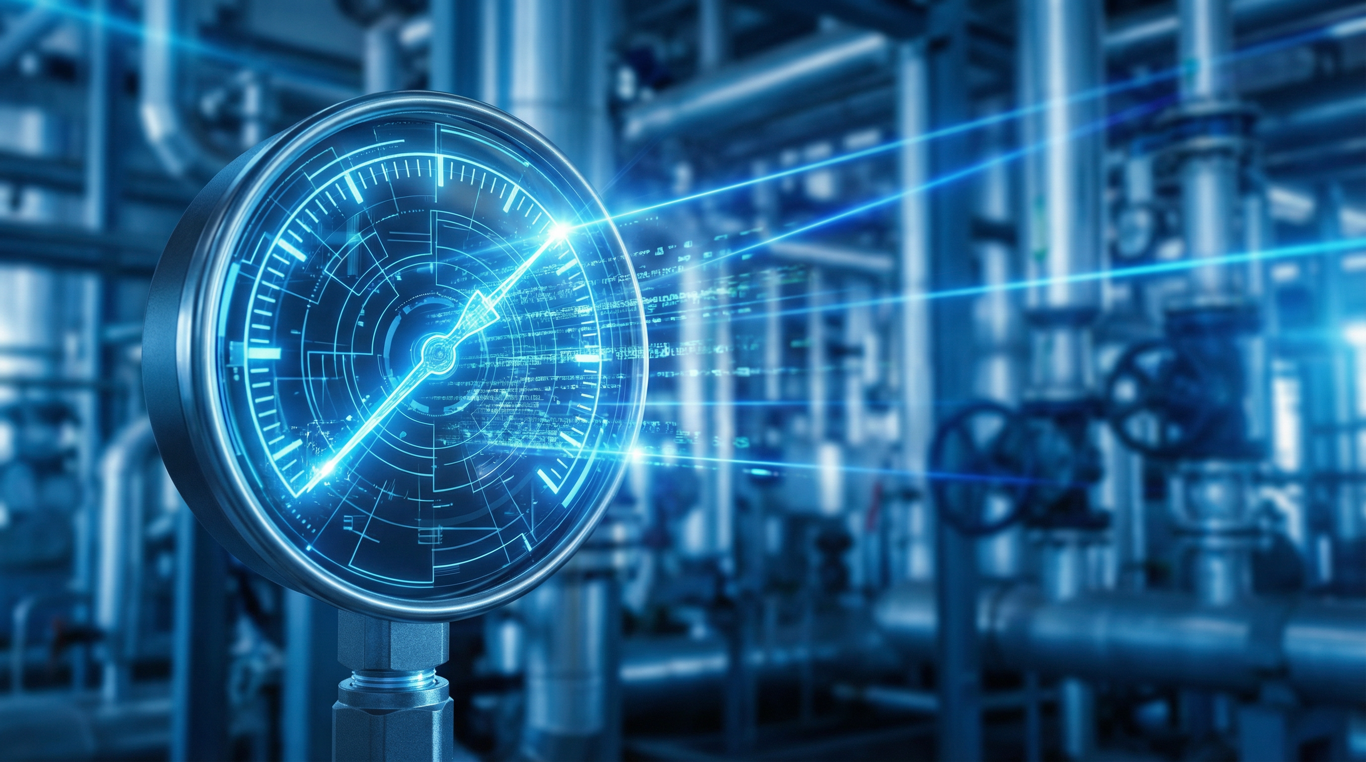 工业压力表盘特写