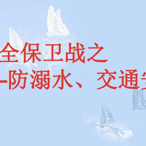 【太平镇中心幼儿园】珍爱生命  防范溺水  平安出行安全主题活动