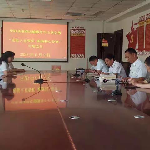 道路运输服务中心党支部6月主题党日活动