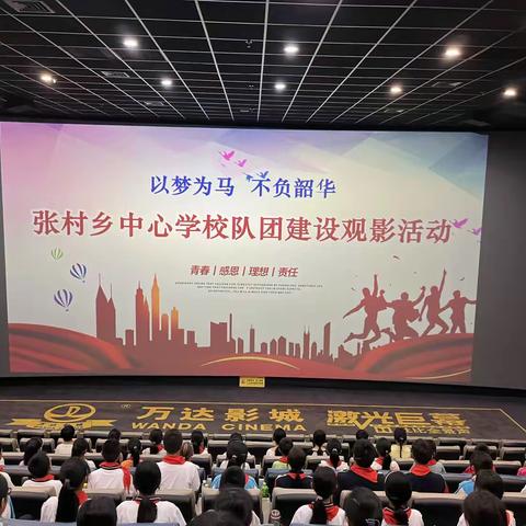 以梦为马，不负韶华——张村乡中心学校队团建设观影活动圆满举行