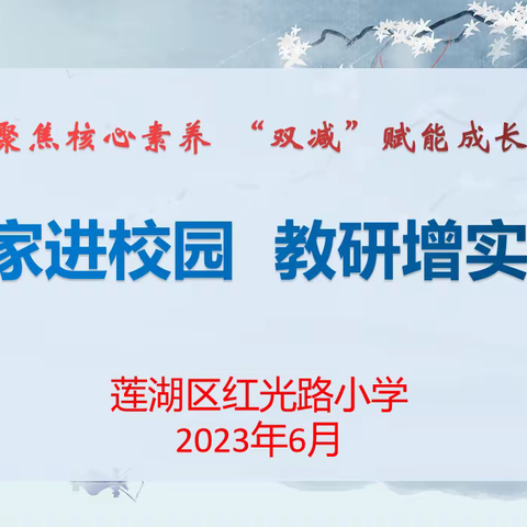 【红光路小学】专家引领助成长 不待扬鞭自奋蹄 ——专家进校园指导语文教学活动纪实（二十三）