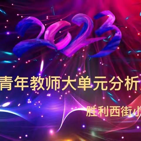 潜心研究切实际，广搜博彩苦钻研——胜利西街小学青年教师大单元分析大赛