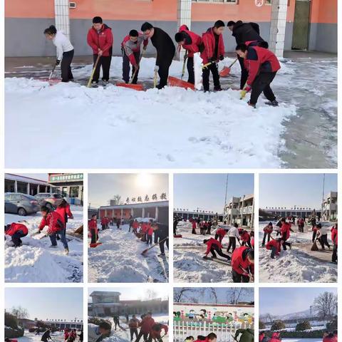 不惧严寒，浴“雪”奋战——洪山小学“清冰除雪”在行动