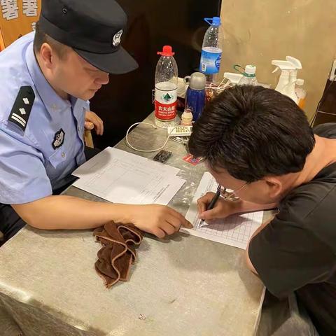 广润门派出所开展辖区网吧治安检查工作