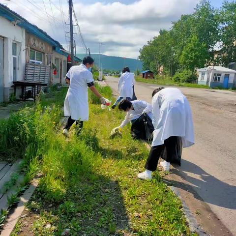 爱卫我先行———根河市阿龙山中心卫生院开展爱国卫生宣传周活动