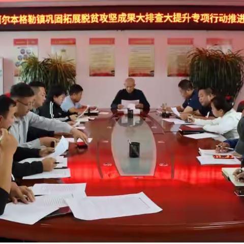 【镇动态】阿尔本格勒镇召开巩固拓展脱贫攻坚成果大排查大提升专项行动推进会