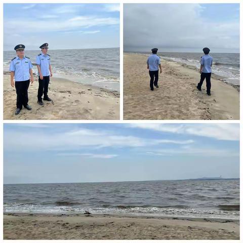 海口市综合行政执法局海洋和渔业行政执法支队开展塔市海域岸线巡查