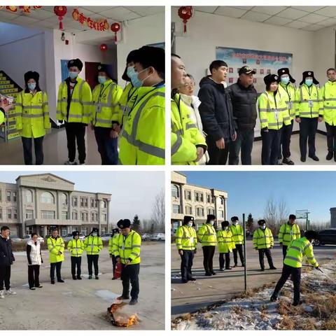 白城南收费站开展消防安全应急演练