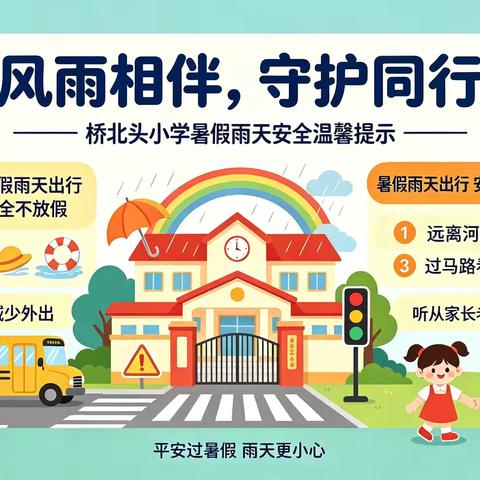青县木门店镇中心学校暑期防汛安全提醒
