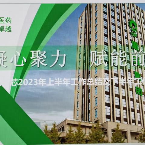 提素建功｜重药携芯召开2023年半年经营工作会