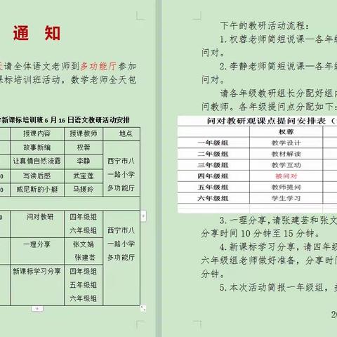 西宁市八一路小学基于“教学改革、融合信息技术的新型教与学模式”下的“读写结合，以读促写”习作教学研讨