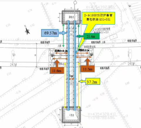 唐山市丰南、南堡等工业区供水工程穿越唐曹铁路防护工程