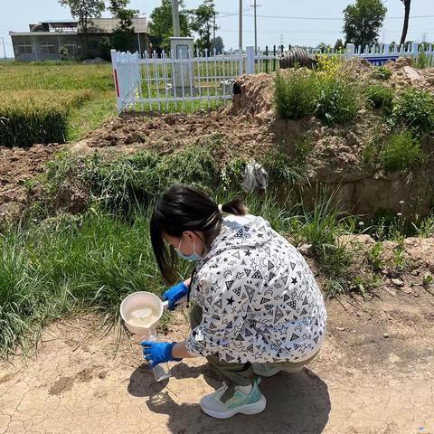 西安市生态环境局临潼分局环境监测站开展农村生活污水处理站水质监测工作