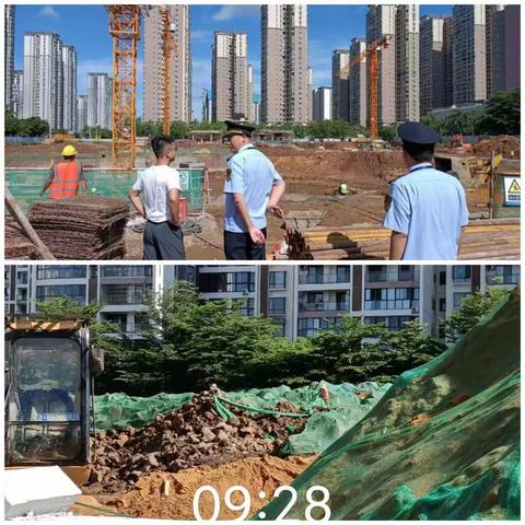 住建大队6月27日环境空气质量改善200天专项执法工作