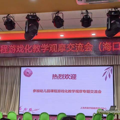 海南艺飞扬幼儿园《幼儿园课程游戏化教学观摩交流会》简报