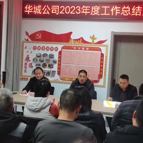 华城公司2023年年终总结暨表彰大会