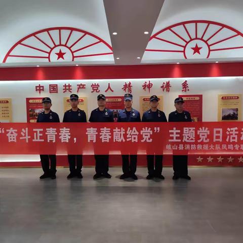 岐山大队凤鸣专职站开展“奋斗正青春，青春献给党”主题党日活动