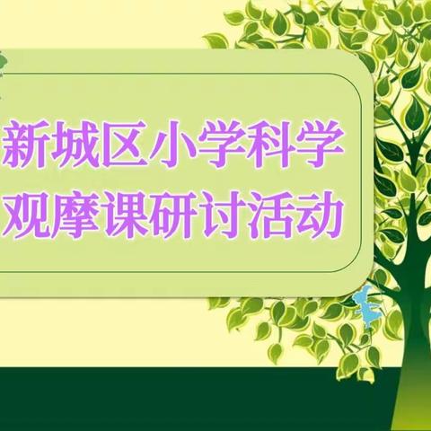 研习大单元备课 践行新课标理念——新城区小学科学观摩课研讨活动