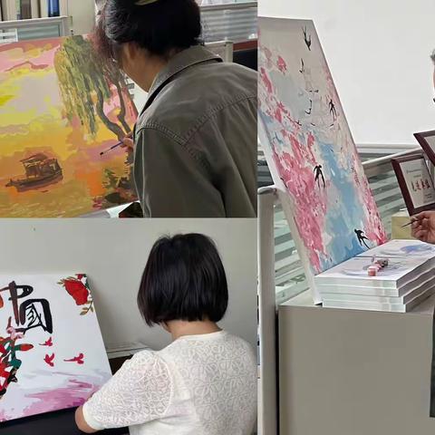 经营分会与检修分会联合举办“迎七一”油画展