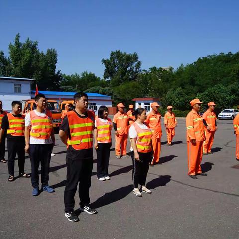 阳泉郊区公路管理段开展防汛抢险应急演练